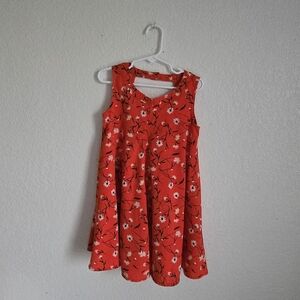 Old Navy Red Floral Kids Dress